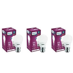 Philips Ace Saver 5W B22D 6500K Crystal White LED Bulb (Pack of 3)-image-51