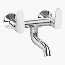 Kerovit Hydrus Silver Chrome Finish Wall Mixer - Non Telephonic Shower with Flanges, KB411021-image-64