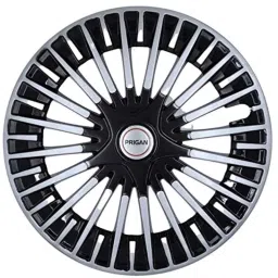 Prigan 4 Pcs 15 inch Polypropylene Black &a; Silver Press Fitting Car Wheel Cover Set for Maruti Suzuki SX4, Acura-Rev-15-Sx4-picture-26