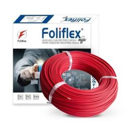 Foliflex Plus 1 Sqmm Red Single Core FR Multistrand PVC Flexible Wire, Length: 90 m-image-82