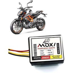 Auto Pearl 12V Black Front &a; Rear Flasher Indicator Light for KTM 250 Duke BS6-16