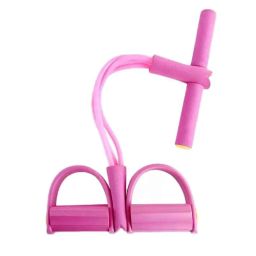 DEZNA 100kg Pink Multifunction Leg Exerciser Pedal Resistance Band-18