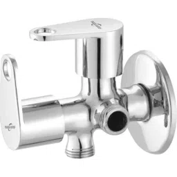 Neelkund Eva Brass Silver Chrome Finish 2-in-1 Angle Valve with Twin Elbow Valve for Bathroom &a; Kitchen-picture-15