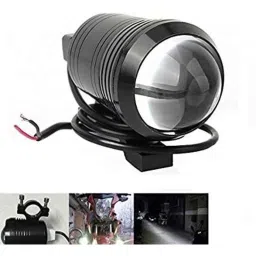 AOW U1 LED Motorycle Fog Light Bike Projector Auxillary Spot Beam Light (Black, 1 Pc) for Hero Splendor Pro-38