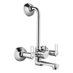 Ruhe Kubix Brass Chrome Finish L Bend Wall Mixer, 11-1124-picture-28