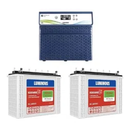 Luminous Optimus 2300 2000VA Sine Wave Inverter, Redcharge RC 18000 150Ah Tall Tubular 2 Batteries with Trolly Combo-picture-41