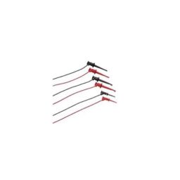Fluke TL970 Red &a; Black PVC Hook and Pincer Test Lead Kit, 1616793-12