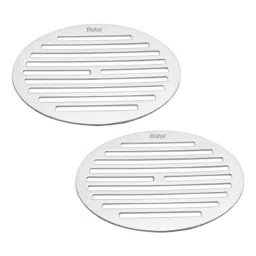 Ruhe 5 inch Stainless Steel Glossy Finish Classic Round Jali Floor Drain, 16-0610-08 (Pack of 2)-picture-38