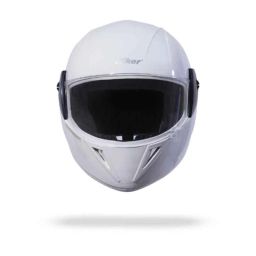 Hiker Wave Pro ABS White Gloss Full Face Motorcycle Helmet, Size: Small-image-49