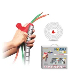 Noveau Safe-T-1ST 28mm 1.5mm Virgin HDPE White Cable Zipper with Colour Box, NSFZ28WT1105 (Pack of 2)-image-99