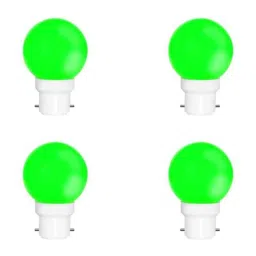 Fybros Nuit 0.5W Polycarbonate Green Round LED Bulb, FLS5445D (Pack of 4)-image-44