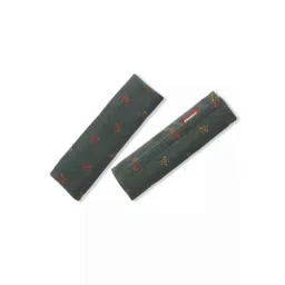 Elegant Grey &a; Red Quirky Embroidery 23.5x8x1.5cm Ultra-Soft Plush Comfy Velvet Fly Seat Belt Shoulder Pads (Pack of 2)-picture-4