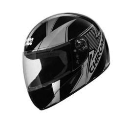 Studds Chrome D5 Decor Plastic Black Full Face Helmet, Size: Large-picture-34