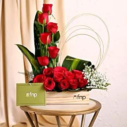 Designer Red Roses Arrangement-image-45
