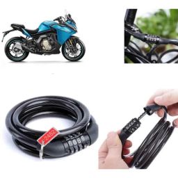 Auto Pearl PVC &a; Plastic Black Combination Cable Lock for 400GT, 536-picture-6