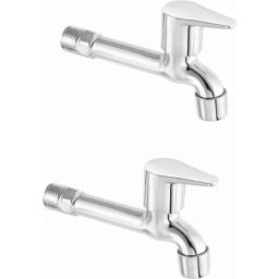 IRIS Slite Brass Chrome Finish Long Body Bib Cock (Pack of 2)-picture-25