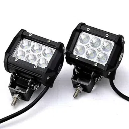 AOW 6 LED Super Bright Spot Light Fog Lamp (Pack of 2) for Honda Ignitor with Handle Bar Mounting On-Off Switch-10