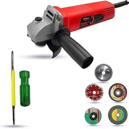 Walkers 800W 4 inch Angle Grinder with 5 Pcs Wheel &a; 2 in 1 Screwdriver, WKCB483-8
