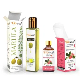 GoWoo 2 Pcs 10ml Natural Therapeutic Grade Cold Pressed Wintergreen Aroma Oil &a; 100ml Marula Carrier Oil Set, GWOC1309-P48+P176-picture-17