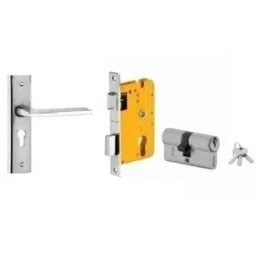 Dorset HL Series Ceto 70mm Stainless Steel Door Handle Lock Set with Both Side Key Cylinder (Pack of 2)-image-29