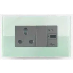 Wipro North West Artisa 6 Module Aqua Green Gloss Finish Glass Plate, RD956GLAAG-picture-36