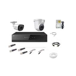 Godrej SeeThru 5MP Full HD White CCTV Camera Kit, Godrej5MP4CH1DOME1BULLET-24