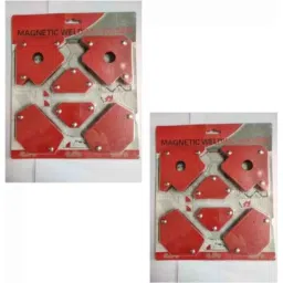 Malfah Enterprises 6Pcs 12.7cm Steel Edge Clamp Set (Pack of 2)-picture-1