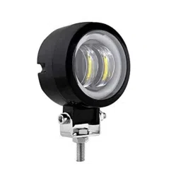 AOW 3 Inch Round White Single Fog Light with Blue Halo Angel Eye Ring For KTM Duke 1190 (Metal Body) 20w-18