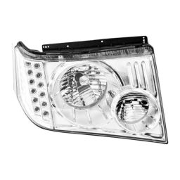 Uno Minda LHS Hard Coated Lens Headlight with Wire for Hyundai i10 Type-2, HL-5686M-45