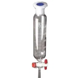 Glassco 50ml Boro 3.3 Glass Cylindrical Dropping Funnel with PTFE Stopcock, 158.203.02-14