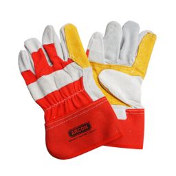 Arcon 10 inch Leather Double Palm Canadian Gloves-image-39