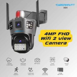 Cybernautt I4H 4MP Dual Lens Full HD Smart Wi-Fi Camera with Human Detect, Motion Detect, Two Way Audio, Alarm Notification &a; Support 128GB SD Card image 2