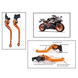 AOW Bajaj Series Clutch and Brake Levers - 6 Positions Adjustable levers for Bajaj Pulsar AS 150-30