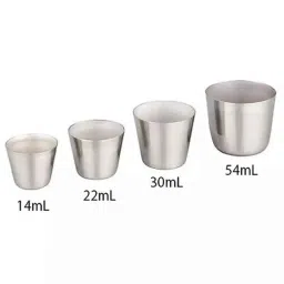 Lab Plus Stainless Steel Sample Cup Mini Size, LP-11278 (Pack of 10)-picture-2