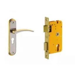 Dorset HL Series Luke 8 inch Stainless Steel Gold Finish Door Handle Lock Set with (Pack of 3)-picture-31