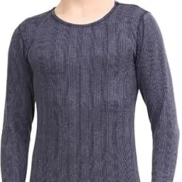 Inner Comfort Wool Fullsleeves Round Neck Top Innerwear for Men (Navy) Men Top Thermal-image-62