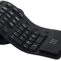 YESMALL Foldable Silicone Keyboard Wired USB Laptop-size Multi-device Keyboard Compatible with Laptop-image-100