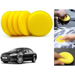 Auto Pearl Polyurethane Beige Washing &a; Waxing Polish Foam Sponge for Linea 2009-2014 (Pack of 5)-picture-23
