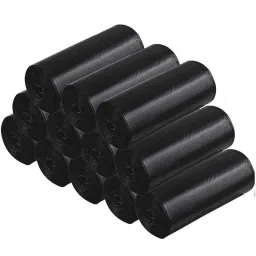 PackPro 15 Pcs 24x30 inch Black Bio-Degradable Plastic Recyclable Garbage Bag Roll, GB-BLK-PO12, Size: Large (Pack of 12)-image-59