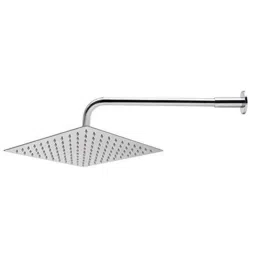 IRIS 4 inch Stainless Steel 304 Silver Square Head Shower with 18 inch Arm-image-29
