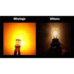 Miwings Super Bright 360° Reflecting 21 SD Led Indicator Bulbs Light Only For Royal Enfield Bikes Amber Color-Set Of 4-29