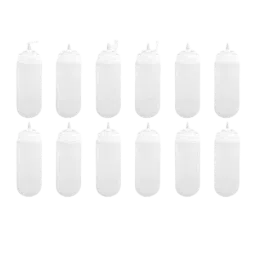 Singhal 12 Pcs 150ml Plastic Squeeze Dispenser Bottle Set with Cap, SB009-picture-22