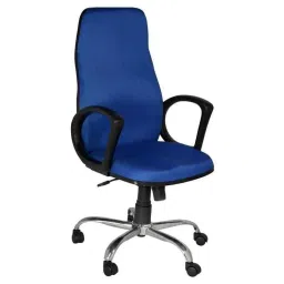 High Living Iris Foam Net High Back Blue Office Chair (Pack of 2)-image-2