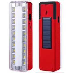 Pick Ur Needs 30W 20 SMD LED One Tube Red 2 in 1 Rechargeable Solar Emergency Light, 1561-35