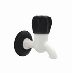 APL Apollo Spark ABS White Short Body Bib Cock with Flange, TP014-picture-45