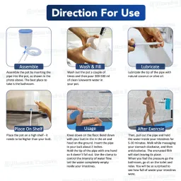 jetflon Enema PVC can/Kit for Home use with user Manual with Capacity 2000ml Cathode Ray Tube image 5
