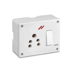Cona 2216 Super Gold 6A 4 In 1 White Universal Switch Socket Combined with Box (Pack of 10)-picture-5