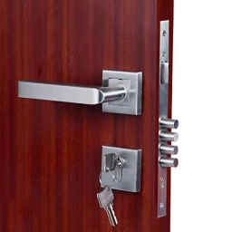 Homexpert Rose MG201 60mm Stainless Steel Silver Both Side Key Mortise Door Lock Set-image-86