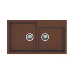 Uken Heavy Duty Quartz Kitchen Sink (31X17.5) With Accessories(31/17.5-Qr-Me-Ws-12) Brown-picture-22
