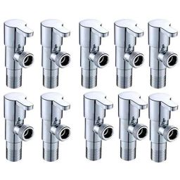 ZAP Ocean Brass Chrome Finish Angle Cock Valve with Wall Flange (Pack of 10)-32